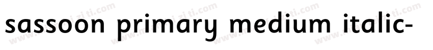 sassoon primary medium italic字体转换